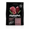 AlphaPet Superpremium сухой полнорационный корм для взрослых собак средних пород с говядиной и потрошками - 7 кг фото 1