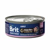 Brit Premium by Nature Adult полнорационный влажный корм для кошек, паштет с индейкой и семенами чиа, в консервах - 100 г фото 1
