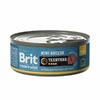 Brit Premium by Nature Mini Breeds полнорационный влажный корм для собак мелких пород, фарш из телятины, в консервах - 100 г фото 1