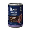 Brit Premium by Nature полнорационный влажный корм для собак с чувствительным пищеварением, фарш из ягненка с гречкой, в консервах - 410 г