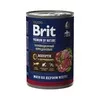 Brit Premium by Nature полнорационный влажный корм для собак, фарш из мясного ассорти с потрошками, в консервах - 410 г
