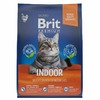 Brit Premium Cat Indoor полнорационный сухой корм для кошек домашнего содержания, с курицей фото 1