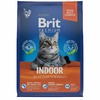 Brit Premium Cat Indoor полнорационный сухой корм для кошек домашнего содержания, с курицей - 400 г фото 1