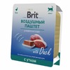 Brit Premium полнорационный влажный корм для кошек, воздушный паштет с уткой, в ламистерах - 100 г фото 1