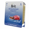 Brit Premium полнорационный влажный корм для котят, воздушный паштет с телятиной, в ламистерах - 100 г фото 1