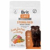 Brit Care Cat Sterilised Weight Control сухой корм для стерилизованных кошек для контроля веса, с морской рыбой и индейкой - 400 г фото 1