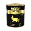 Четвероногий Гурман Golden line влажный корм для собак, с кроликом, кусочки в желе, в консервах - 340 г
