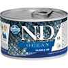 Farmina N&D Ocean Dog Mini влажный корм для взрослых собак мелких пород с лососем и треской - 140 г (6 шт в уп)
