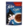 Felix Суп влажный корм для кошек, с говядиной, в соусе, в паучах - 48 г