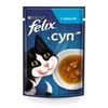 Felix Суп влажный корм для кошек, с треской, в соусе, в паучах - 48 г