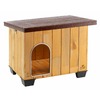 Ferplast Baita 60 будка для собак, деревянная - 67x53xh55,5 см, 57,5x38,5x44,5 см, 17x28 см фото 1