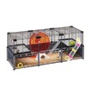 Ferplast Multipla Hamster Large клетка для хомяков и мышей, с аксессуарами, черная - 107,5x37,5xh42 см фото 1