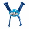Игрушка для собак ROGZ Flossy Grinz S с принтом "зубы" и пищалкой синяя - 165 мм фото 1