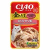 Inaba Kinnodashi влажный корм для кошек, микс тунцов, кусочки в желе, в паучах - 60 г фото 1