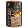 Leo&Lucy влажный полнорационный корм для собак, с телятиной и яблоком, в паштете, в консервах - 400 г