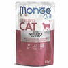 Monge Cat Grill полнорационный влажный корм для стерилизованных кошек, беззерновой, с итальянской телятиной, кусочки в желе, в паучах - 85 г фото 1