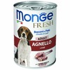Monge Dog Fresh Chunks in Loaf полнорационный влажный корм для собак, мясной рулет из ягненка, кусочки в паштете, в консервах - 400 г фото 1
