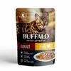Mr.Buffalo Adult влажный корм для взрослых кошек с цыпленком в соусе, в паучах - 85 г х 28 шт фото 1