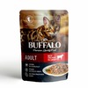 Mr.Buffalo Adult влажный корм для взрослых кошек с говядиной в соусе, в паучах - 85 г х 28 шт фото 1