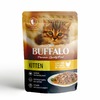 Mr.Buffalo Kitten влажный корм для котят, нежный цыпленок в соусе, в паучах - 85 г х 28 шт фото 1