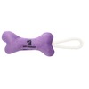 Mr.Kranch игрушка для собак мелких и средних пород, косточка с канатом, фиолетовая - 31х9х4 см фото 1