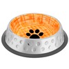 Mr.Kranch Candy миска из нержавеющей стали с керамическим покрытием и нескользящим основанием - 1,73 л, оранжевая фото 1