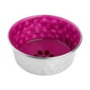 Mr.Kranch Candy миска из нержавеющей стали с керамическим покрытием и нескользящим основанием - 2,7 л, пурпурная фото 1
