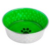 Mr.Kranch Candy миска из нержавеющей стали с керамическим покрытием и нескользящим основанием - 1,9 л, зеленая фото 1