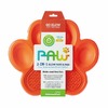 PetDreamHouse PAW 2-IN-1 Slow Feeder & Lick Pad Orange Easy миска "Лапа" для медленного кормления 2в1, оранжевая - 540 г фото 1