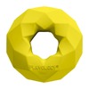 Playology Channel Chew Ring игрушка для собак средних и крупных пород, жевательное кольцо-многогранник, с ароматом курицы, желтый фото 1