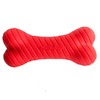 Playology Dual Layer Bone игрушка для собак средних пород, двухслойная жевательная косточка, с ароматом говядины, средняя, красная