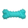 Playology Puppy Teething Bone игрушка для щенков 4-8 месяцев, дентальная жевательная косточка, с ароматом арахиса, голубая фото 1