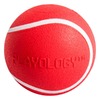 Playology Squeaky Chew Ball игрушка для собак мелких и средних пород, жевательный мяч с пищалкой, с ароматом говядины, красный - 6 см фото 1