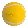 Playology Squeaky Chew Ball игрушка для собак мелких и средних пород, жевательный мяч с пищалкой, с ароматом курицы, желтый - 6 см фото 1