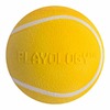 Playology Squeaky Chew Ball игрушка для собак средних и крупных пород, жевательный мяч с пищалкой, с ароматом курицы, желтый - 8 см фото 1