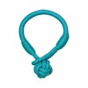 Playology Tough Tug Knot игрушка для щенков 4-8 месяцев, жевательный канат, с ароматом арахиса, голубой фото 1