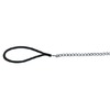 Поводок-цепь Trixie для собак 110 см/4 мм металлическая с нейлоновой ручкой черная