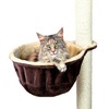 Trixie Гамак для кошки с креплением на когтеточку, ø 38 см, бежевый/коричневый