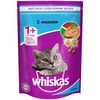 Whiskas полнорационный сухой корм для кошек, подушечки с паштетом, обед с лососем - 350 г фото 1