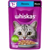 Whiskas полнорационный влажный корм для кошек, с лососем, кусочки в желе, в паучах - 75 г фото 1