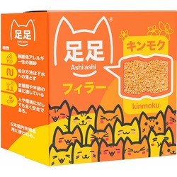 №1 наполнитель Ashi Ashi kinmoku комкующийся для взрослых кошек - 2,2 кг