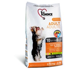 1st Choice Adult Toy & Small Breeds сухой корм для взрослых собак миниатюрных и мелких пород с курицей - 1 кг