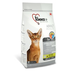 1st Choice Hypoallergenic сухой беззерновой корм для взрослых кошек при аллергии с уткой и картофелем - 2,72 кг