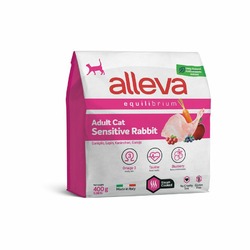 Alleva Equilibrium Adult Cat Sensitive Rabbit сухой корм для взрослых кошек с чувствительным пищеварением кролик - 400 г