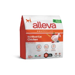 Alleva Equilibrium Adult Cat Sterilized Chicken сухой корм для взрослых стерилизованных кошек и кастрированных котов курица - 400 г