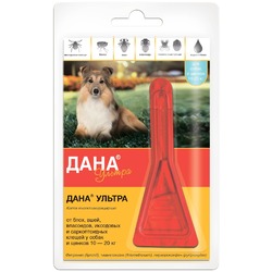 Apicenna Дана Ультра капли против эктопаразитов для собак и щенков весом от 10 до 20 кг