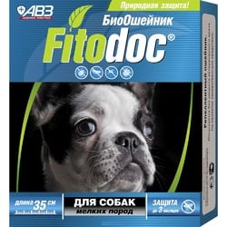 АВЗ Fitodoc ошейник репеллентный для собак мелких пород от блох и клещей, 35 см