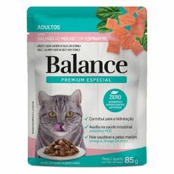 Balance Cat влажный корм для кошек, полнорационный, с лососем и шпинатом, в соусе, в паучах - 85 г