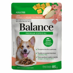 Balance Dog влажный корм для собак, полнорационный, с курицей, манго и яблоком, в соусе, в паучах - 85 г