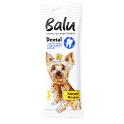 Balu Dental лакомство для собак мелких пород, жевательное, с кальцием, фосфором - 36 г